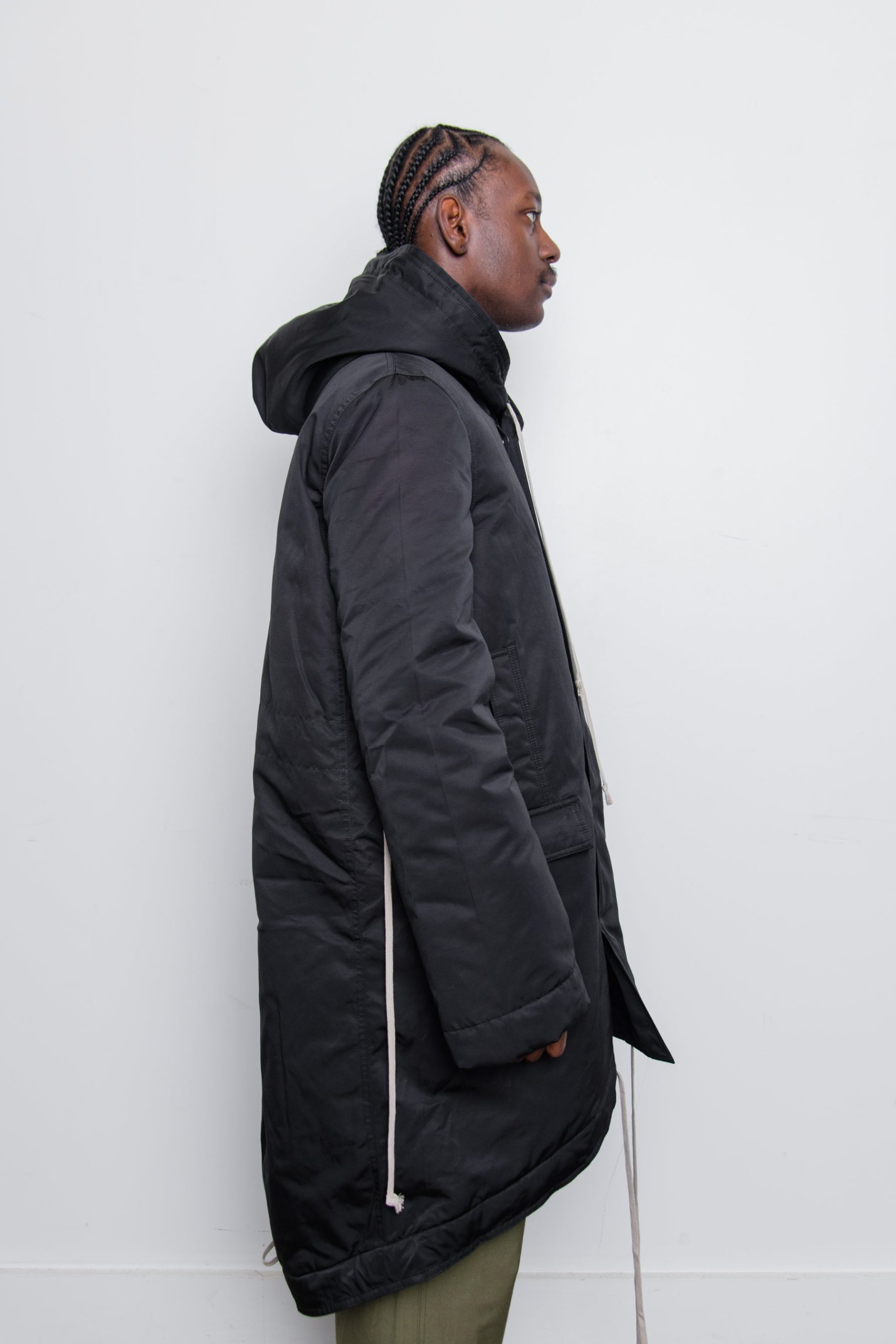 Padded Fishtail Coat Black DU02B4950-MUEH1 Rick Owens DRKSHDW Keep active  and fit Keep active and fit: Stay Active and Fit: